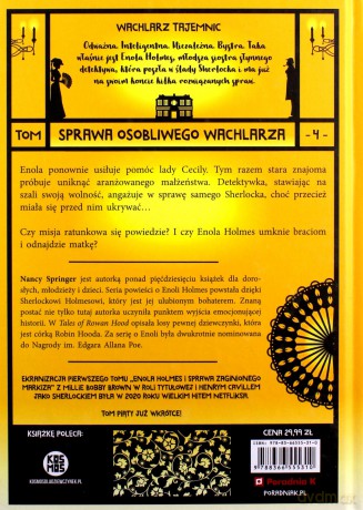 Enola Holmes (Tom 4) Sprawa osobliwego wachlarza - Nancy Springer [KSIĄŻKA]