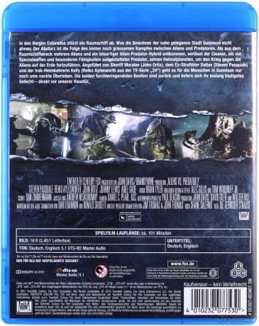 Aliens vs Predator - Requiem (Obcy kontra Predator 2) [Blu-Ray]