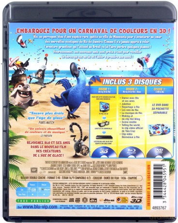 Rio [Blu-Ray 3D]+[Blu-Ray]+[DVD]