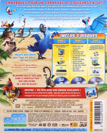 Rio [Blu-Ray 3D]+[Blu-Ray]+[DVD]