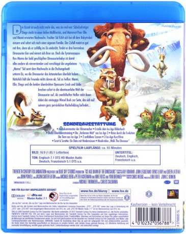 Ice Age: Dawn of the Dinosaurs (Epoka lodowcowa 3: Era dinozaurów) [Blu-Ray]