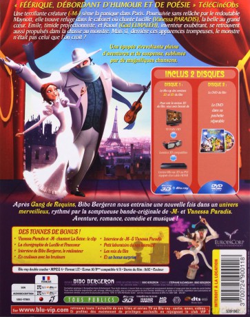 A Monster in Paris (Przygoda w Paryżu) [Blu-Ray 3D]+[DVD]