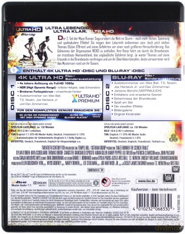 Maze Runner: The Scorch Trials (Więzień labiryntu: Próby ognia) [Blu-Ray 4K]+[Blu-Ray]