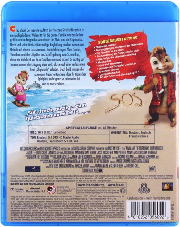 Alvin and the Chipmunks: Chipwrecked (Alvin i wiewiórki 3) [Blu-Ray]