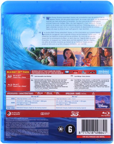 Moana (Vaiana: Skarb oceanu) (Disney) [Blu-Ray 3D]+[Blu-Ray]