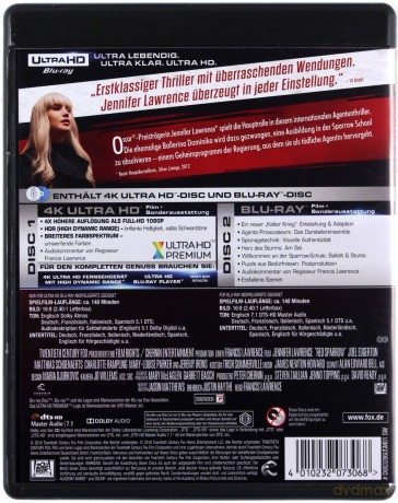 Czerwona jaskółka [Blu-Ray 4K]+[Blu-Ray]
