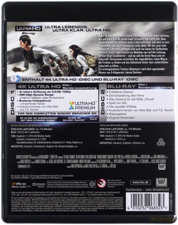 The Maze Runner (Więzień labiryntu) [Blu-Ray 4K]+[Blu-Ray]