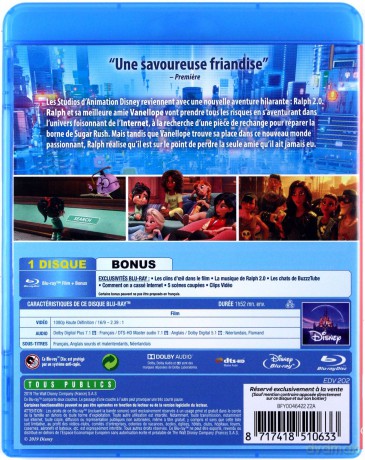 Ralph Breaks the Internet (Ralph Demolka w internecie) [Blu-Ray]