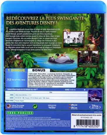 The Jungle Book (Księga dżungli) [Blu-Ray]