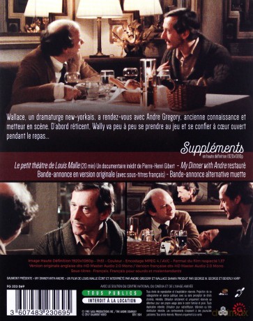 My Dinner with Andre (Moja kolacja z Andre) [Blu-Ray]