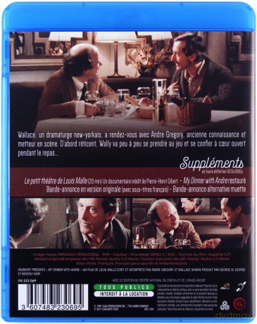My Dinner with Andre (Moja kolacja z Andre) [Blu-Ray]