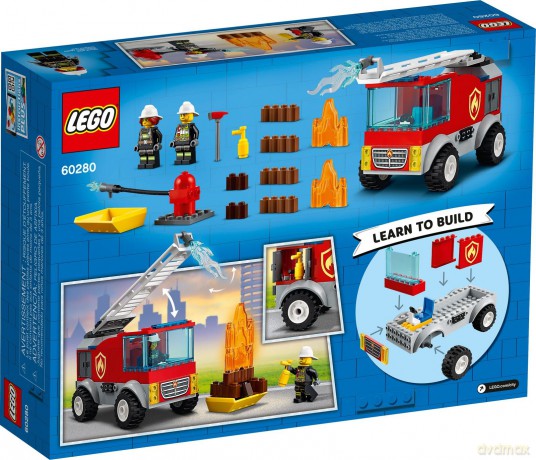 LEGO Wóz strażacki z drabiną (60280) [KLOCKI]