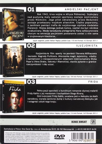 Gwiazdy Kina II (Angielski Pacjent / Iluzjonista / Frida) [3DVD]