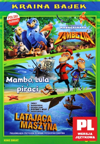 Kraina Bajek (Zambezia / Mambo Lula i Piraci / Latająca Maszyna) [3DVD]