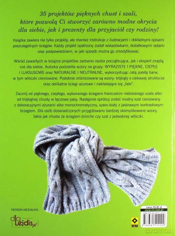 Chusty i szale. Modne projekty na drutach - Laura Strutt [KSIĄŻKA]