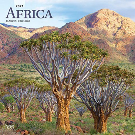 Africa 2021 Square Wall Calendar: Original BrownTrout-Kalender [KALENDARZ]