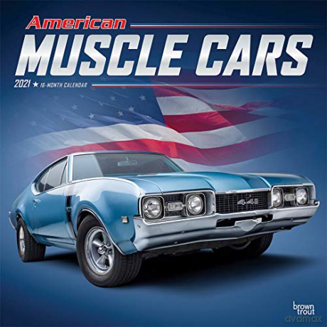 American Muscle Cars 2021 Square Wall Calendar [KALENDARZ]