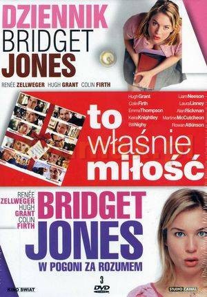 To własnie miłość / Dziennik Bridget Jones / Dziennik Bridget Jones 2: W pogoni za rozumem Pakiet [3DVD]