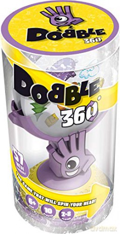 Asmodée ASMDOB36001EN Dobble 360, Mixed Colours [KSIĄŻKA]
