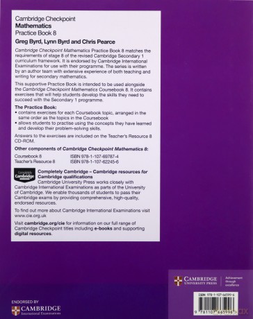 Cambridge Checkpoint Mathematics Practice Book 8 (Cambridge International Examinations) - Greg Byrd [KSIĄŻKA]