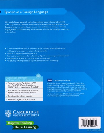 Cambridge IGCSE? Spanish as a Foreign Language Coursebook with Audio CD (Cambridge International IGCSE) - Manuel Capelo [KSIĄŻKA]