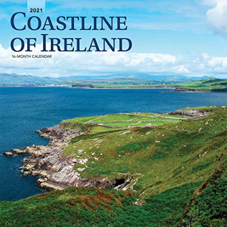 Coastline of Ireland 2021 Square Wall Calendar [KALENDARZ]