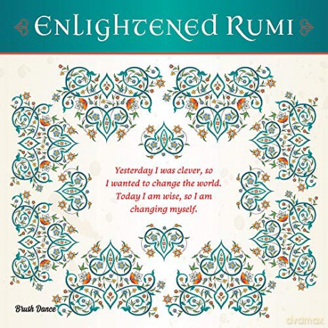Enlightened Rumi 2021 Square Wall Calendar - Brush Dance [KALENDARZ]