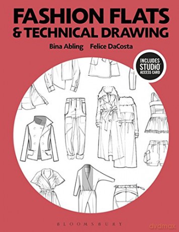 Fashion Flats and Technical Drawing: Bundle Book + Studio Access Card - Bina Abling [KSIĄŻKA]