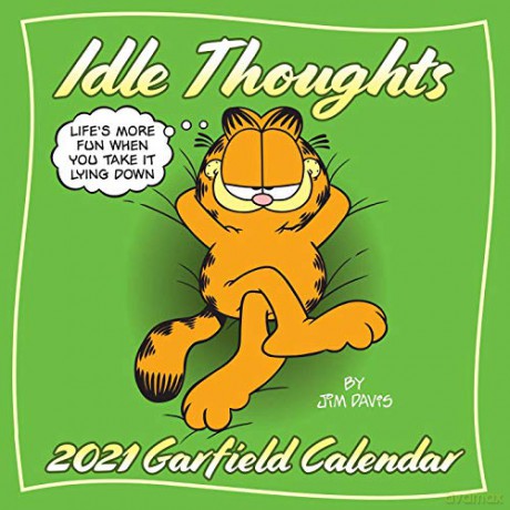 Garfield 2021 Square Wall Calendar: Idle Thoughts [KALENDARZ]