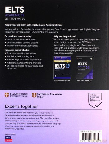 IELTS 15 Academic Student's Book with Answers with Audio with Resource Bank: Authentic Practice Tests (IELTS Practice Tests) [KSIĄŻKA]