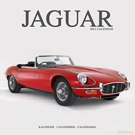 Jaguar 2021 Calendar | Square Car Wall Calendar | 16 Month [KALENDARZ]