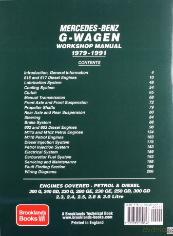 Mercedes-Benz G-Wagen Workshop Manual 1979-1991: Workshop Manual [KSIĄŻKA]