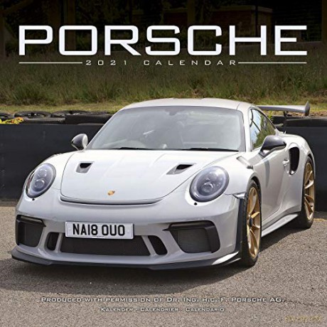 Porsche 2021 Calendar | Square Car Wall Calendar | 16 Month: Original Avonside-Kalender [KALENDARZ]