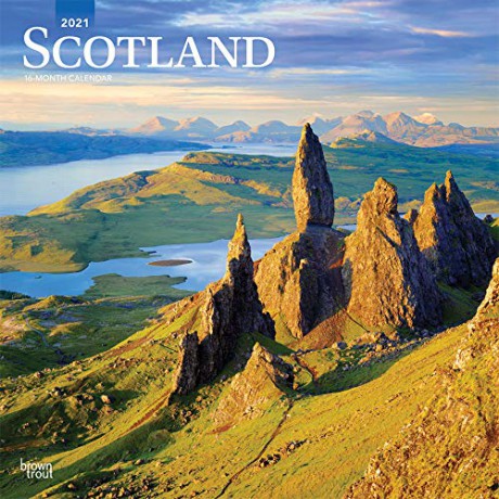 Scotland 2021 Square Wall Calendar: Original BrownTrout-Kalender [KALENDARZ]