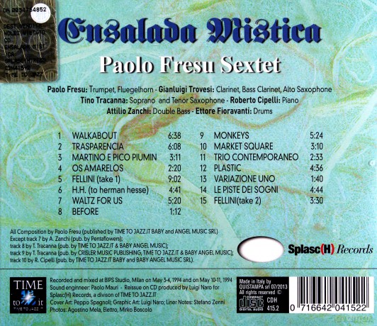 Paolo Fresu Sextet: Ensalada Mistica [CD]