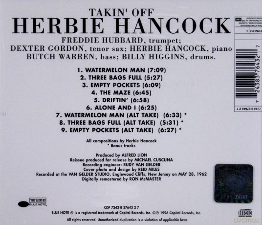 Herbie Hancock: Takin' Off [CD]