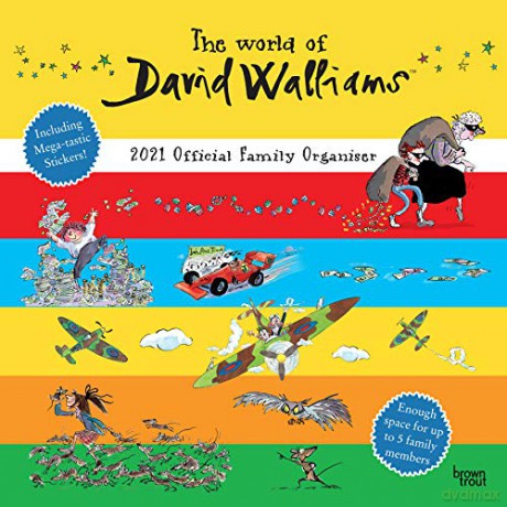 The World of David Walliams 2021 Family Org Square Wall Calendar [KSIĄŻKA]