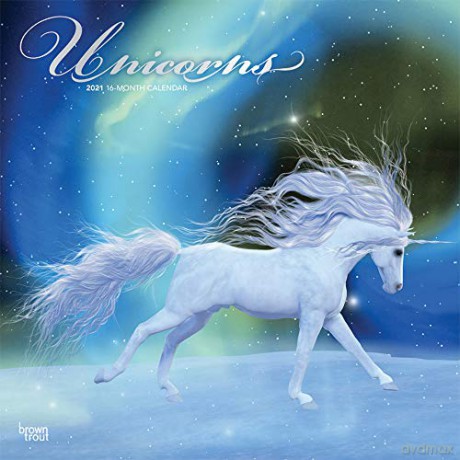Unicorns 2021 Square Wall Calendar [KALENDARZ]