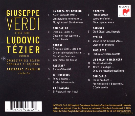Ludovic Tezier: Verdi [CD]