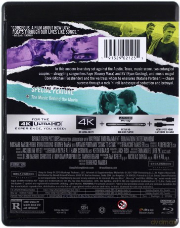Song to Song [Blu-Ray 4K]+[Blu-Ray]