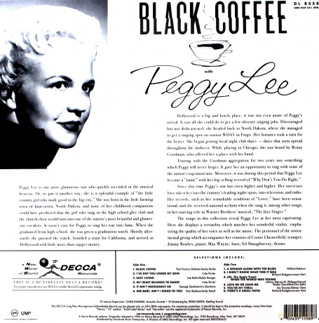 Peggy Lee: Black Coffe (Acoustic Sounds) [Winyl]