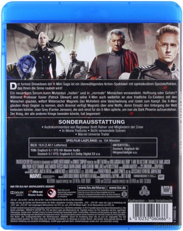 X-Men: The Last Stand (X-Men: Ostatni bastion) [Blu-Ray]