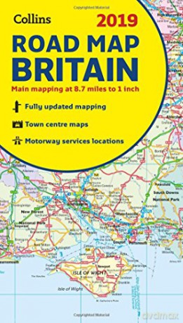 2019 Collins Map of Britain (Collins Maps) [KSIĄŻKA]