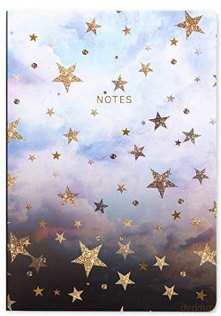 A5 Notebook- Cloudy Stars