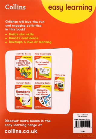 ABC Workbook Ages 3-5: Reception English Home Learning and School Resources from the Publisher of Revision Practice Guides, Workbooks, and Activities. (Collins Easy Learning Preschool) [KSIĄŻKA]