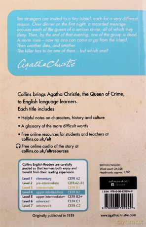 And then there were none: Level 4 - upper- intermediate (B2) (Collins Agatha Christie ELT Readers) - Agatha Christie [KSIĄŻKA]
