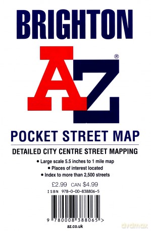 Brighton A-Z Pocket Street Map [KSIĄŻKA]