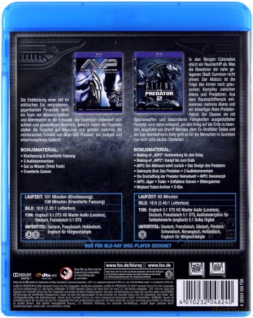 Alien vs. Predator 1-2 (Obcy kontra Predator) [2xBlu-Ray]