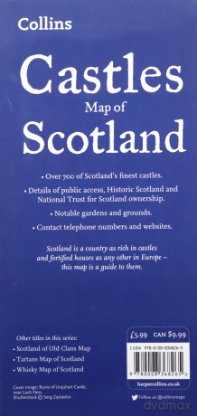 Castles Map of Scotland (Collins Pictorial Maps) [KSIĄŻKA]