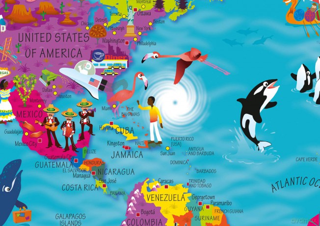 Collins Children's World Wall Map: An illustrated poster for your wall: 12 (Collins Children's Poster)